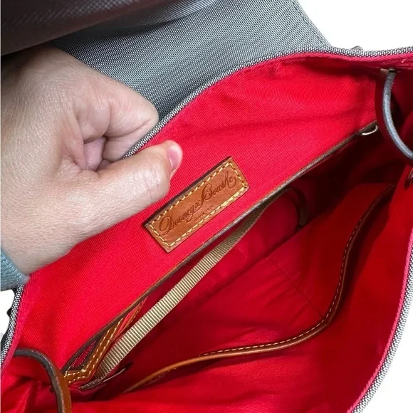 Dooney & Bourke Gray nylon flap backpack - Picture 4 of 9